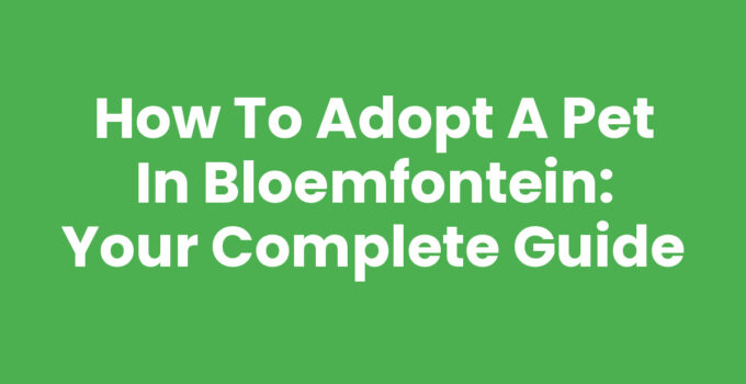 A happy family adopting a pet in Bloemfontein