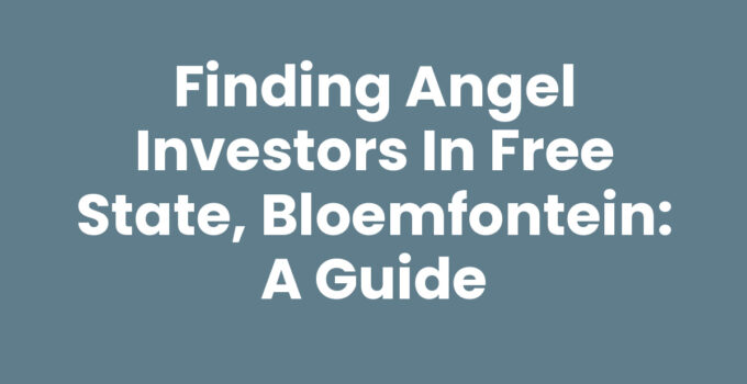 Angel investors in Free State, Bloemfontein supporting startups