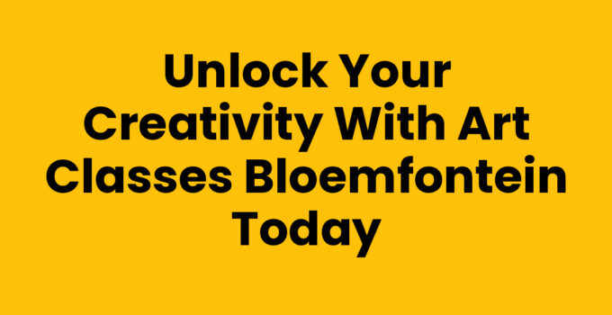 Art classes Bloemfontein - Creative learning environment