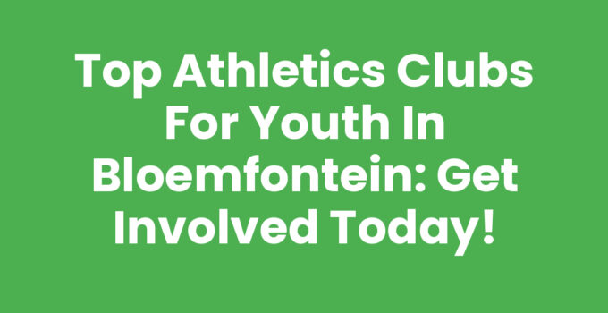 Athletics clubs for youth Bloemfontein training session