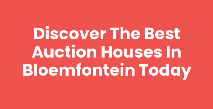 Auction houses in Bloemfontein showcasing unique collectible items