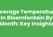 Average Temperature in Bloemfontein By Month: Key Insights