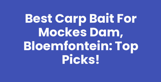 Best carp bait for Mockes Dam, Bloemfontein on a fishing rod