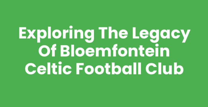 Bloemfontein Celtic football players in action during a match.