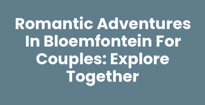 Couples enjoying a romantic picnic in Bloemfontein