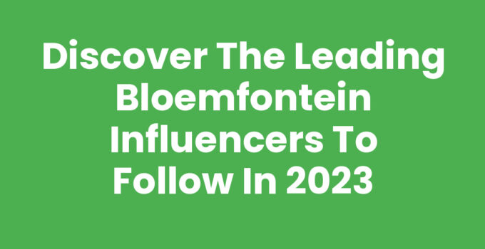 A collage featuring popular Bloemfontein influencers impacting social media.