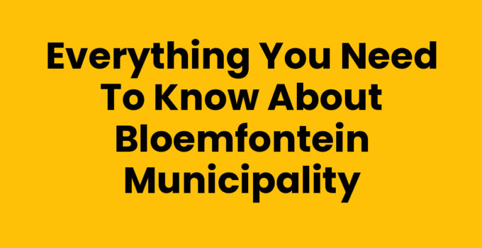 Bloemfontein Municipality Overview