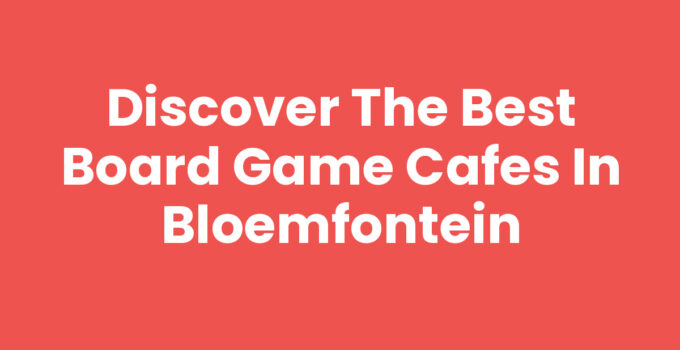 Board game cafes Bloemfontein: A vibrant cafe setting with games
