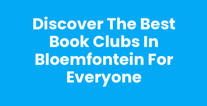 Engaging discussions at book clubs in Bloemfontein