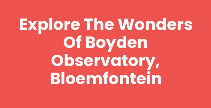 Visitor observing stars at Boyden Observatory, Bloemfontein