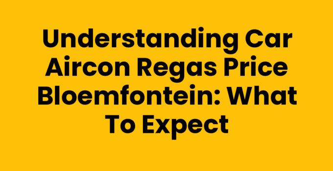 Car aircon regas price Bloemfontein - HVAC technician servicing vehicle