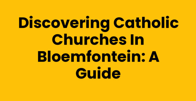 Captivating view of Catholic churches in Bloemfontein