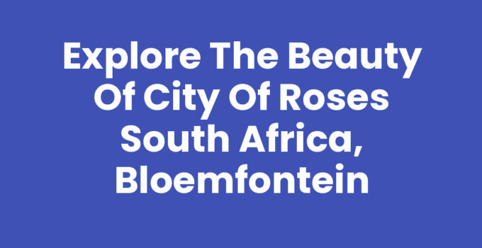 City of Roses South Africa, Bloemfontein landscape showing blooming roses.