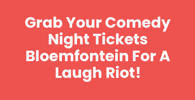 Excited audience enjoying Comedy Night tickets in Bloemfontein.