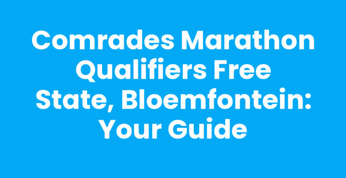 Comrades Marathon qualifiers Free State, Bloemfontein in action