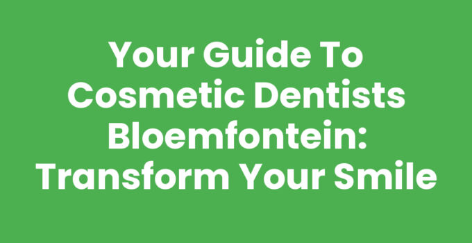 A modern cosmetic dental clinic in Bloemfontein showcasing cosmetic dentists at work.