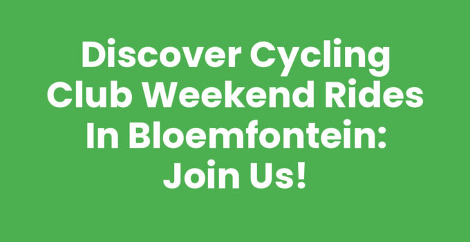 Cycling club weekend rides in Bloemfontein - Group cyclists on a scenic path.