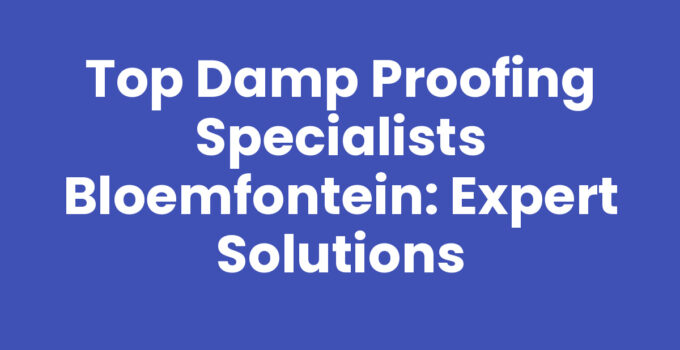 Damp proofing specialists in Bloemfontein inspecting a property.