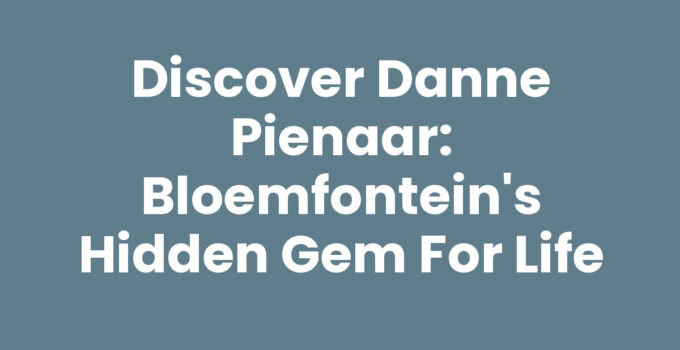 A scenic view of Danne Pienaar, Bloemfontein showcasing its beautiful parks and community life.