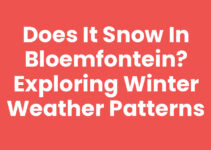 Does it snow in Bloemfontein? Exploring Winter Weather Patterns