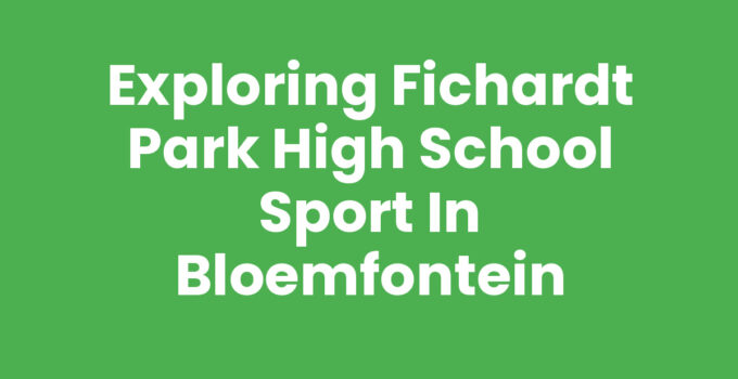 Students participating in sports at Fichardt Park High School, Bloemfontein
