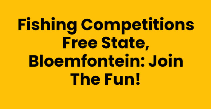 Fishing competitions in Free State, Bloemfontein with anglers and scenic water.