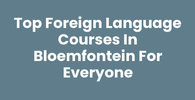 Foreign language courses in Bloemfontein with students learning