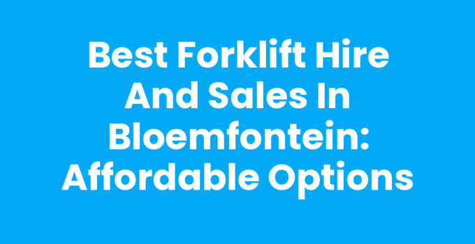 Forklift hire and sales Bloemfontein - Heavy lifting equipment