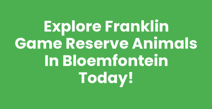 Franklin Game Reserve animals, Bloemfontein