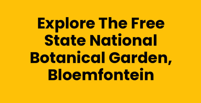 Beautiful view of the Free State National Botanical Garden, Bloemfontein