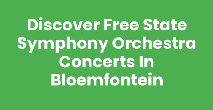 A lively scene from Free State Symphony Orchestra concerts in Bloemfontein.