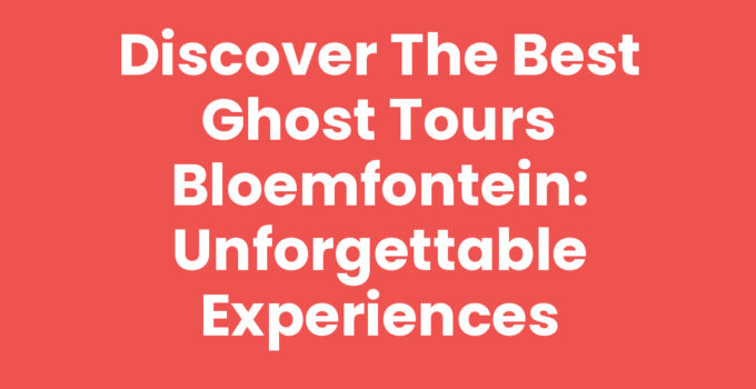Explore the exciting Ghost Tours Bloemfontein for thrilling adventures.