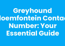Greyhound Bloemfontein Contact Number: Your Essential Guide