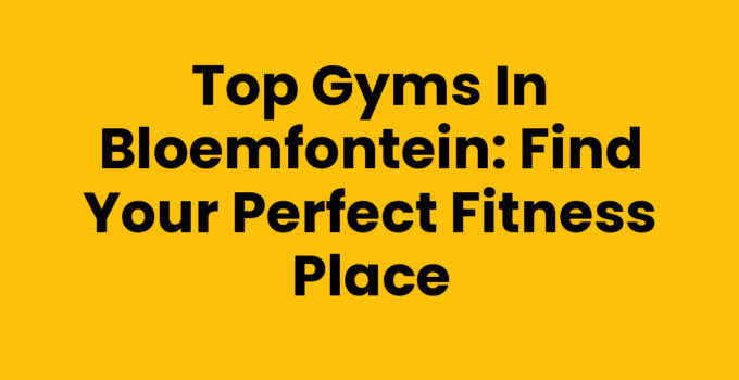 A variety of gyms in Bloemfontein showcasing fitness equipment and activities.