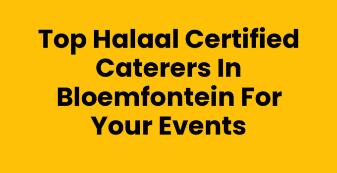 Halaal certified caterers Bloemfontein preparing delicious meals for an event.