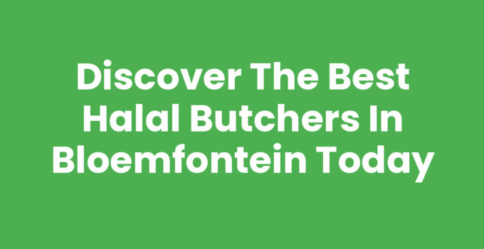Halal butchers in Bloemfontein showcasing fresh meat products
