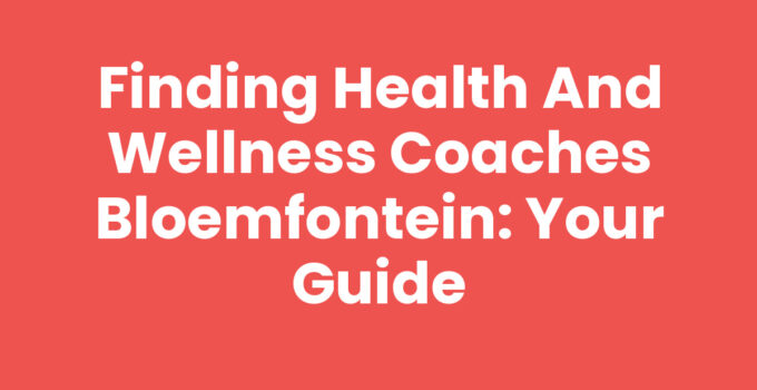 Health and wellness coaches Bloemfontein assisting clients in achieving wellness goals
