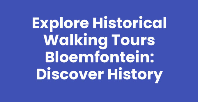 Historical walking tours Bloemfontein showcasing a scenic city view.