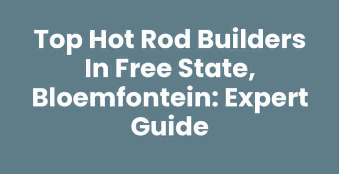 Hot rod builders in Free State, Bloemfontein working on a custom vehicle.