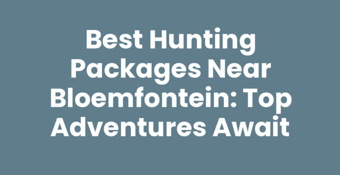 Hunting packages near Bloemfontein showcasing diverse wildlife