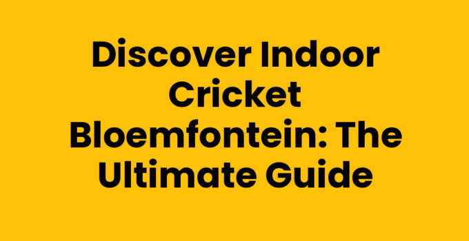 Indoor cricket Bloemfontein - players engaging in a thrilling match indoors.