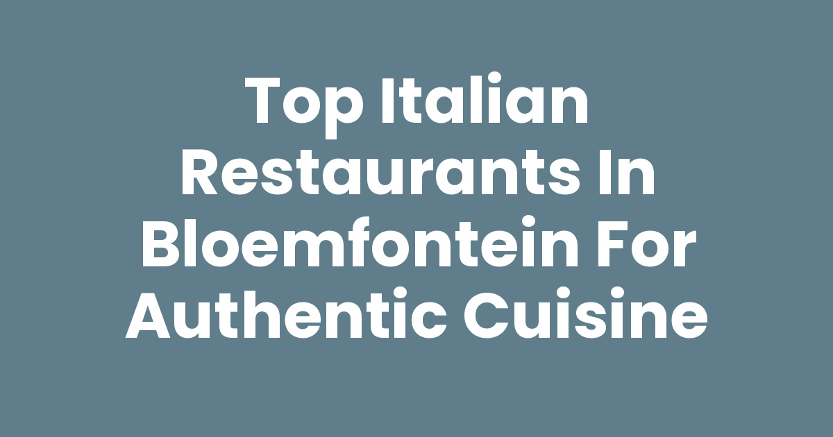 Bloemfontein visual data 3