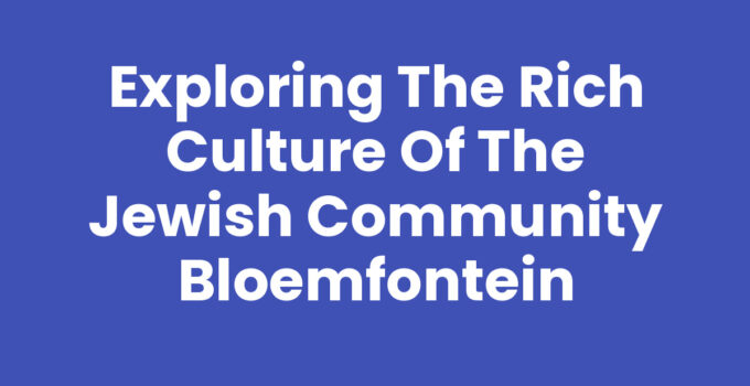 Jewish community Bloemfontein engaging in cultural activities.