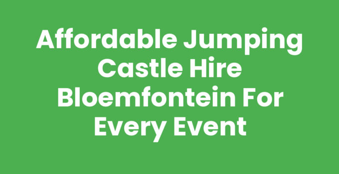 Exciting jumping castle hire Bloemfontein for fun-filled events