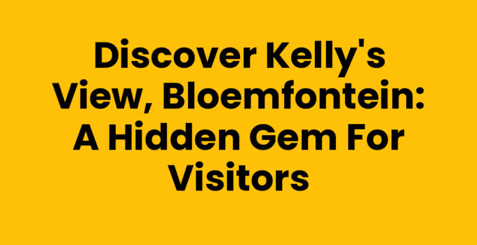 Scenic view of Kelly's View, Bloemfontein at sunset