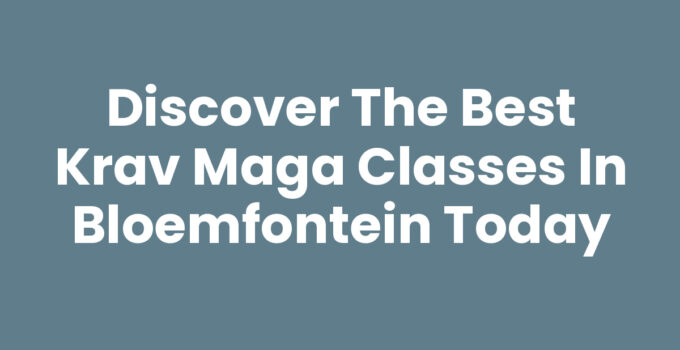 Krav Maga classes in Bloemfontein teaching self-defense techniques.
