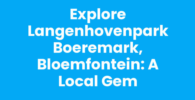 Langenhovenpark Boeremark, Bloemfontein - vibrant market scene.