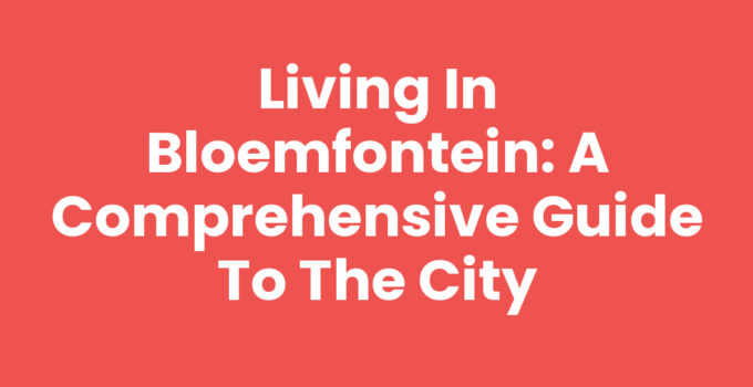 Living in Bloemfontein: A beautiful view of the city with roses.