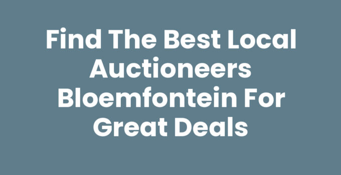 Local auctioneers Bloemfontein showcasing diverse auction items