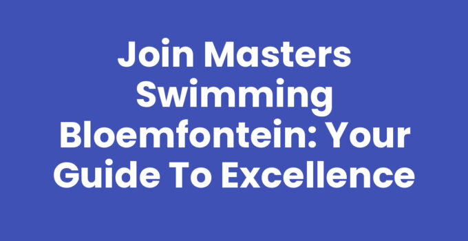 Masters swimming session in Bloemfontein with swimmers in action.